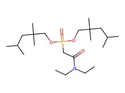 Bis(2,2,4-trimethylpentyl) (2-(diethylamino)-2-oxoethyl)phosphonate structure