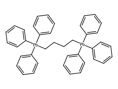 1,4-Bis(triphenylplumbyl)butane structure