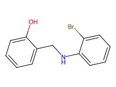 2-[(2-Bromoanilino)methyl]phenol structure