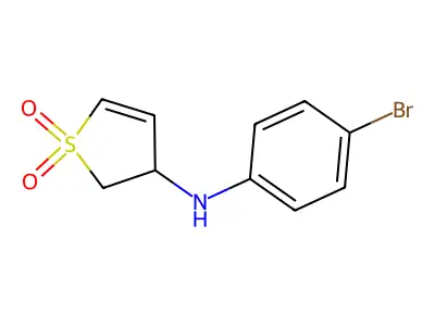 N-(4-bromophenyl)-1,1-dioxo-2,3-dihydrothiophen-3-amine structure
