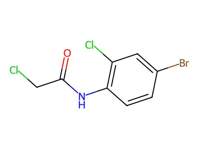 N-(4-bromo-2-chlorophenyl)-2-chloroacetamide structure