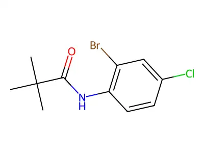 2-Bromo-4-chloropivalamide structure