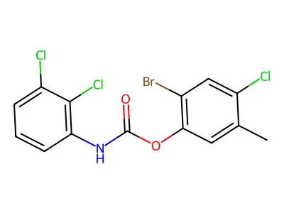 2-Bromo-4-chloro-5-methyl N-(2,3-dichlorophenyl)carbamate structure
