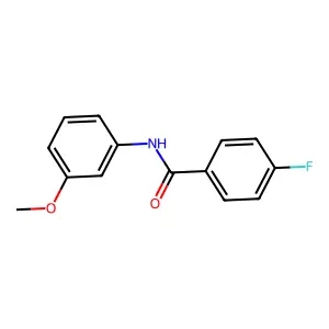 4-fluoro-N-(3-methoxyphenyl)benzamide structure