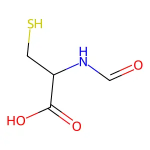 (2R)-2-甲酰氨基-3-巯基丙酸 structure