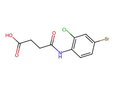 4'-Bromo-2'-chlorosuccinanilic acid structure