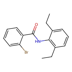 2-溴-N-(2,6-二乙基苯基)苯甲酰胺 structure