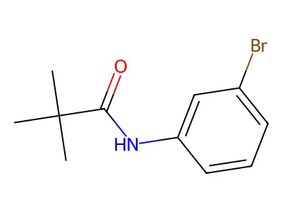 N-(3-bromophenyl)-2,2-dimethylpropanamide structure