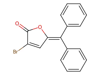 3-Bromo-5-(diphenylmethylene)furan-2(5H)-one structure