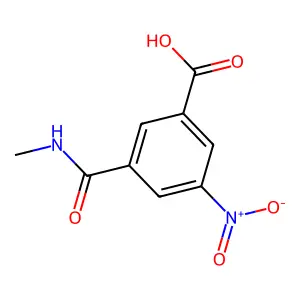 3-((甲氨基)羰基)-5-硝基苯甲酸 structure