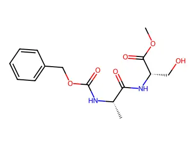 Z-Ala-Ser-OMe structure