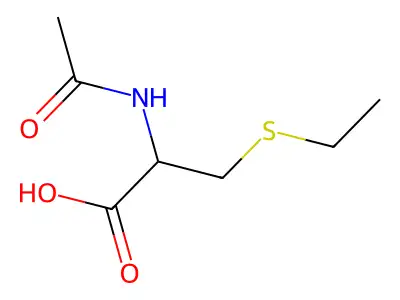 L-Cysteine, N-acetyl-S-ethyl- structure