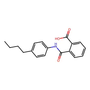 2-[(4-Butylanilino)carbonyl]benzoic acid structure