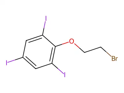 2-(2-Bromoethoxy)-1,3,5-triiodobenzene structure