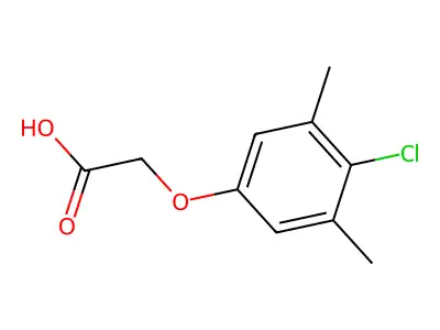 4-氯-3,5-二甲基苯氧基乙酸 structure
