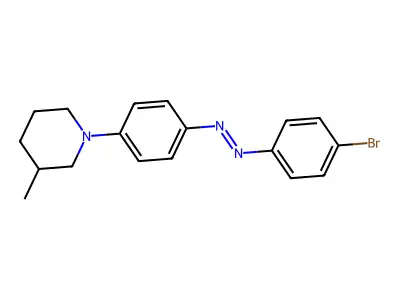1-(4-(4-Bromophenylazo)phenyl)-3-methylpiperidine structure