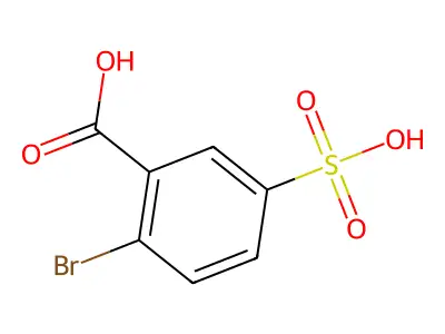 2-Bromo-5-sulfobenzoic acid structure