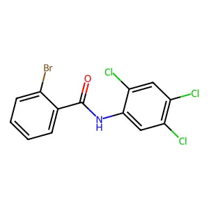 2-bromo-N-(2,4,5-trichlorophenyl)benzamide structure