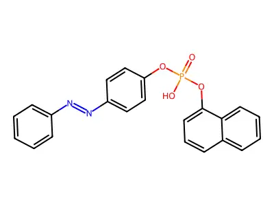 1-Naphthyl 4-phenylazophenyl phosphate structure