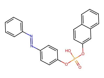 2-Naphthyl 4-phenylazophenyl phosphate structure