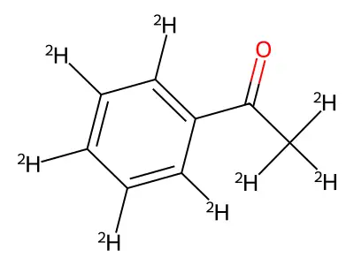 Acetophenone-d8 structure