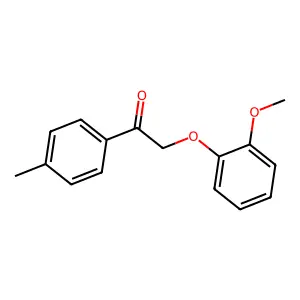 2-(2-Methoxyphenoxy)-1-(4-methylphenyl)ethanone structure