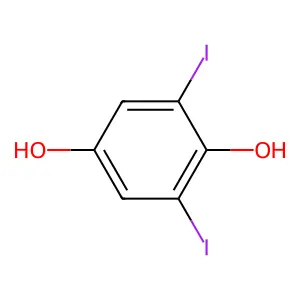 1,4-Benzenediol, 2,6-diiodo- structure