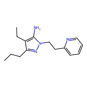 4-Ethyl-3-propyl-1-(2-(pyridin-2-yl)ethyl)-1H-pyrazol-5-amine structure