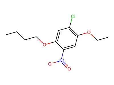 1-Butoxy-5-chloro-4-ethoxy-2-nitrobenzene structure