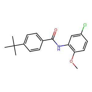 4-tert-butyl-N-(5-chloro-2-methoxyphenyl)benzamide structure