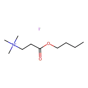 Ammonium, (2-carboxyethyl)trimethyl-, iodide, n-butyl ester structure