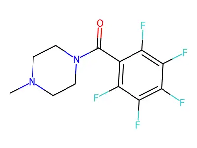 (4-Methylpiperazin-1-yl)(pentafluorophenyl)methanone structure