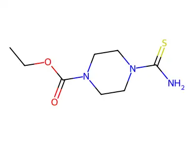 1-Piperazinecarboxylic acid, 4-(thiocarbamoyl)-, ethyl ester structure