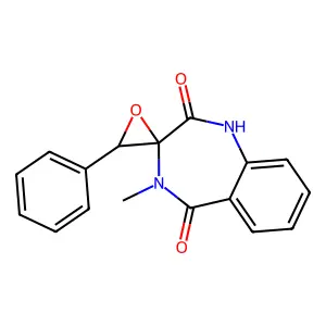 Spiro[3H-1,2'-oxirane]-2,5(1H,4H)-dione, 4-methyl-3'-phenyl-, cis-(-)- structure