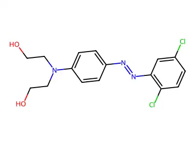 N,N-Bis-(2-hydroxyethyl)-4-(2,5-dichlorophenylazo)aniline structure