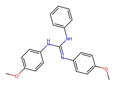Guanidine, N,N'-bis(4-methoxyphenyl)-N''-phenyl- structure