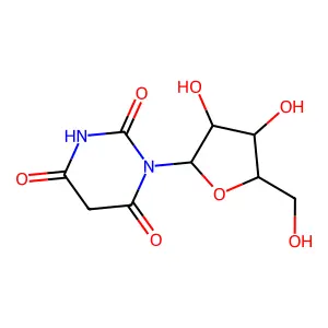 Uridine, 5,6-dihydro-6-oxo- structure