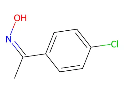 p-Chloroacetophenone oxime structure