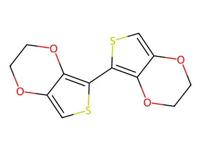 2,2',3,3'-Tetrahydro-5,5'-bithieno[3,4-b][1,4]dioxine structure
