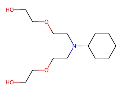 2-[2-[Cyclohexyl-[2-(2-hydroxyethoxy)ethyl]amino]ethoxy]ethanol structure