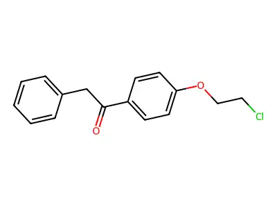 1-[4-(2-Chloroethoxy)phenyl]-2-phenylethanone structure