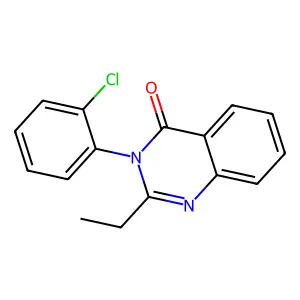 3-(2-chlorophenyl)-2-ethylquinazolin-4(3H)-one structure