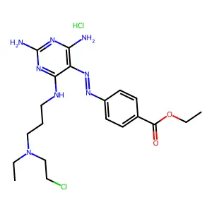C20H29ClN8O2.ClH.3/2H2O structure