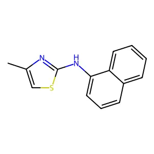 4-methyl-N-(naphthalen-1-yl)thiazol-2-amine structure