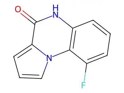 9-fluoropyrrolo[1,2-a]quinoxalin-4(5H)-one structure