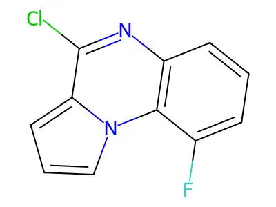 4-Chloro-9-fluoropyrrolo[1,2-a]quinoxaline structure