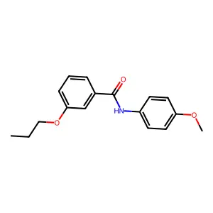 N-(4-methoxyphenyl)-3-propoxybenzamide structure