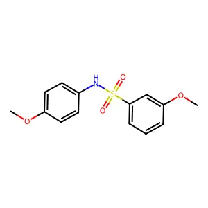 3-methoxy-N-(4-methoxyphenyl)benzenesulfonamide structure