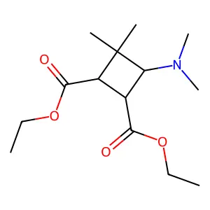 Diethyl 4-(dimethylamino)-3,3-dimethylcyclobutane-1,2-dicarboxylate structure