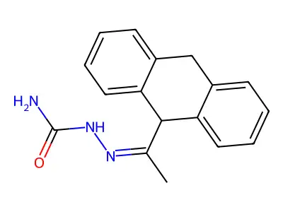 Hydrazinecarboxamide,2-[1-(9,10-dihydro-9-anthracenyl)ethylidene]- structure